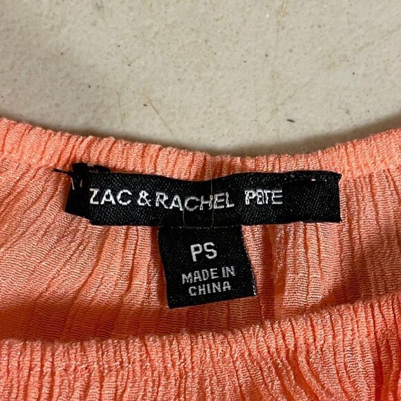 Zac & Rachel Bo Ho Embroidered Floral Top Petite Small - Picture 7 of 8